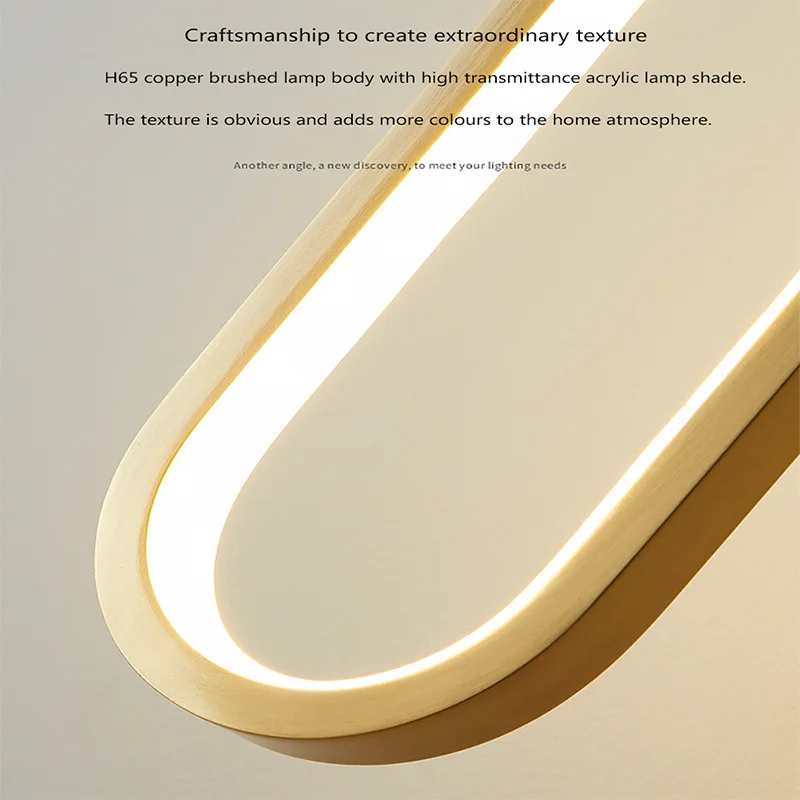 Moderner Minimalistischer LED Pendelleuchter für Wohnzimmer und Restaurants
