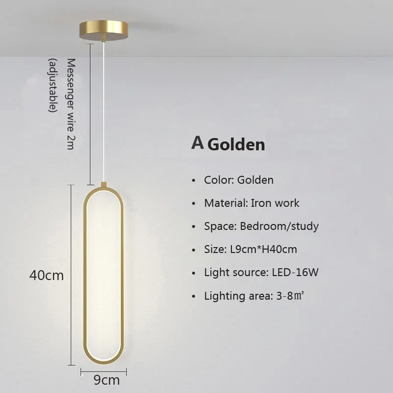 Moderner Minimalistischer LED Pendelleuchter für Wohnzimmer und Restaurants
