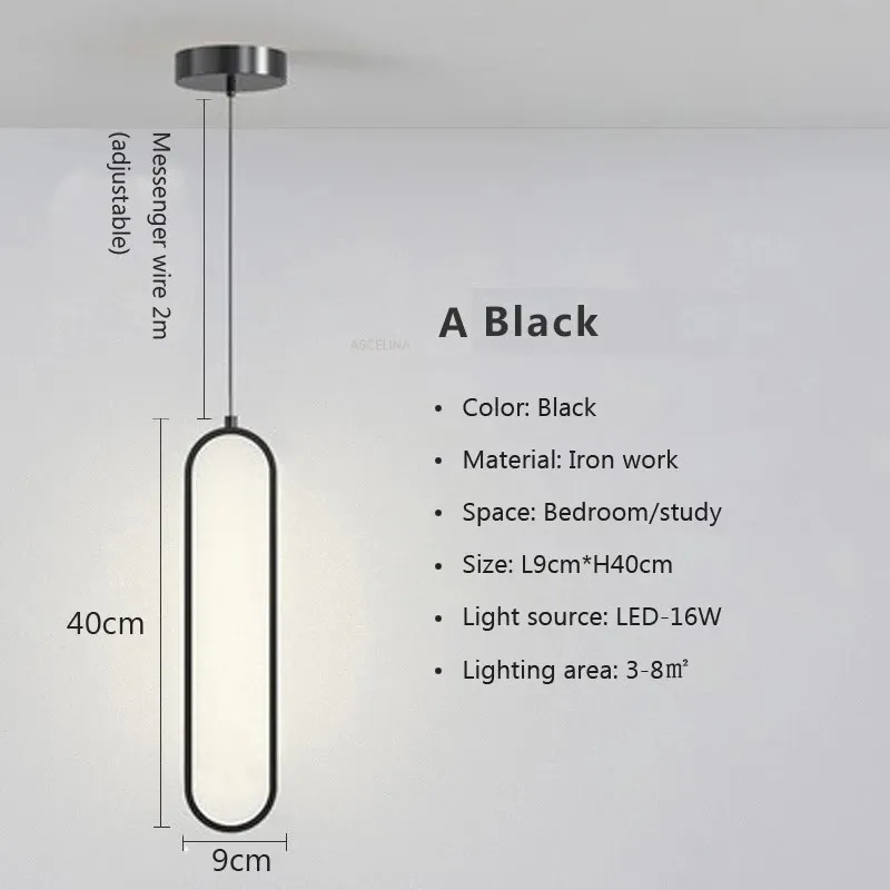 Moderner Minimalistischer LED Pendelleuchter für Wohnzimmer und Restaurants