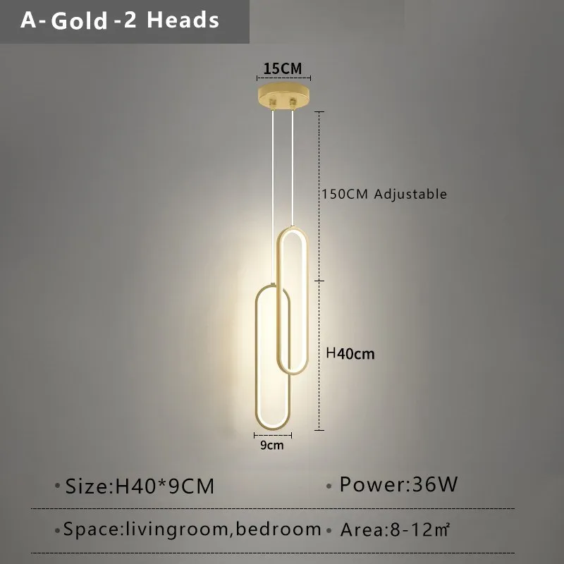 Moderner Minimalistischer LED Pendelleuchter für Wohnzimmer und Restaurants