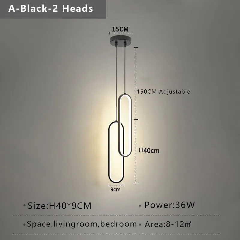 Moderner Minimalistischer LED Pendelleuchter für Wohnzimmer und Restaurants