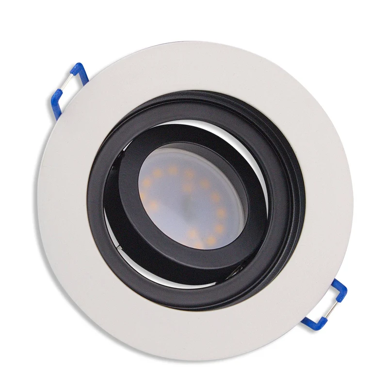 LED Einbaustrahler 3-6,5W eckig rund dimmbar 230V flach Spot Strahler 90-95mm