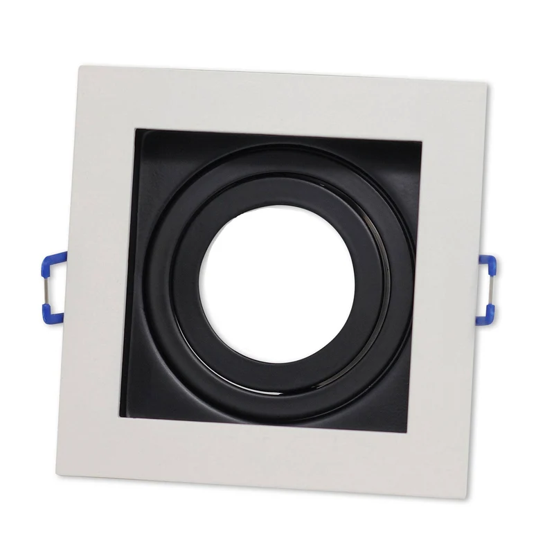 LED Einbaustrahler 3-6,5W eckig rund dimmbar 230V flach Spot Strahler 90-95mm