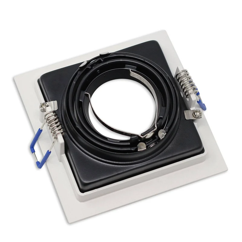 LED Einbaustrahler 3-6,5W eckig rund dimmbar 230V flach Spot Strahler 90-95mm