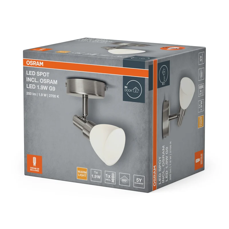OSRAM LED SPOT G9 G9 1.9W , 200 lm, 2700 K, Warmweiß