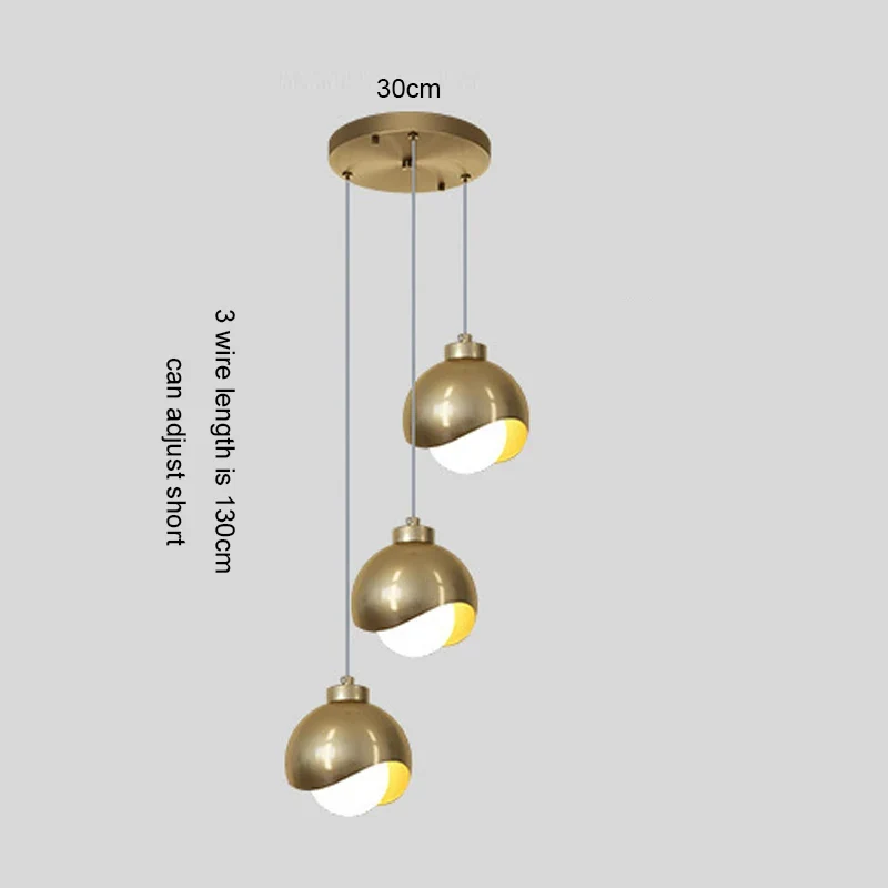 Moderne Glaskugel Pendelleuchte für Schlafzimmer und Esszimmer