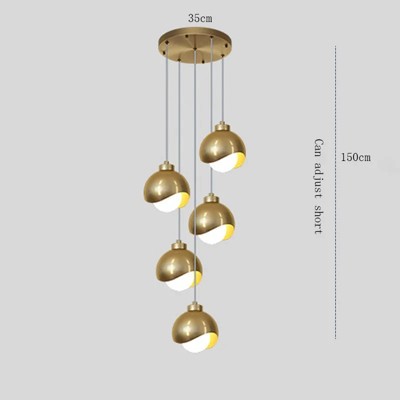 Moderne Glaskugel Pendelleuchte für Schlafzimmer und Esszimmer