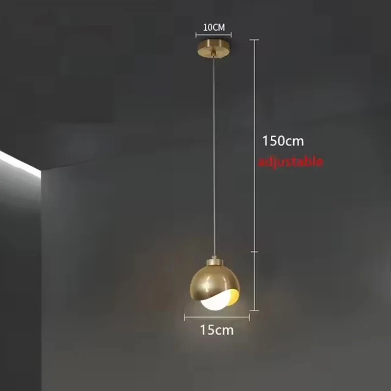 Moderne Glaskugel Pendelleuchte für Schlafzimmer und Esszimmer