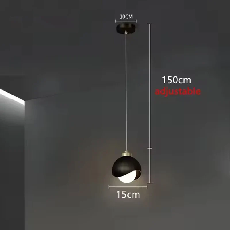 Moderne Glaskugel Pendelleuchte für Schlafzimmer und Esszimmer