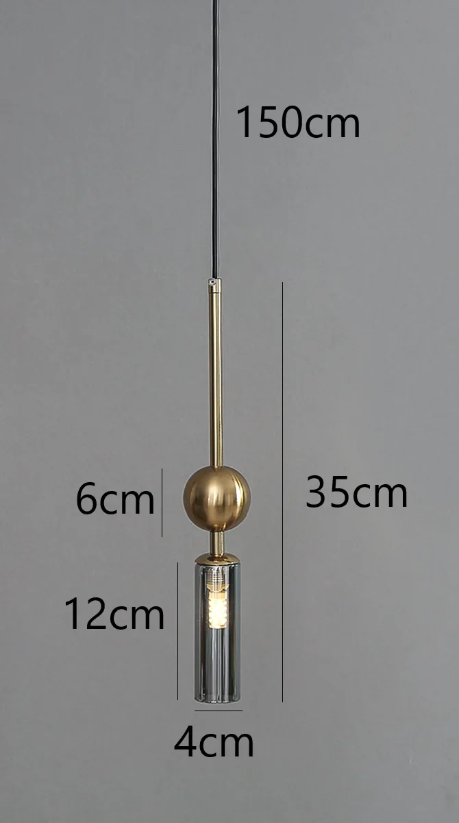 Nordische Luxus Gold Eisen Pendelleuchte für Modernes Esszimmer und Schlafzimmer