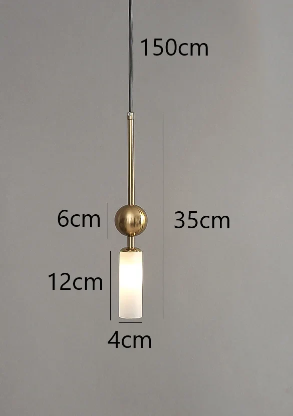 Nordische Luxus Gold Eisen Pendelleuchte für Modernes Esszimmer und Schlafzimmer
