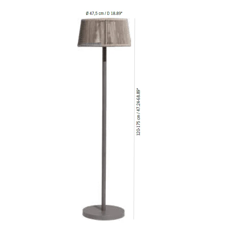 Solar-Stehleuchte Rop & Strip
