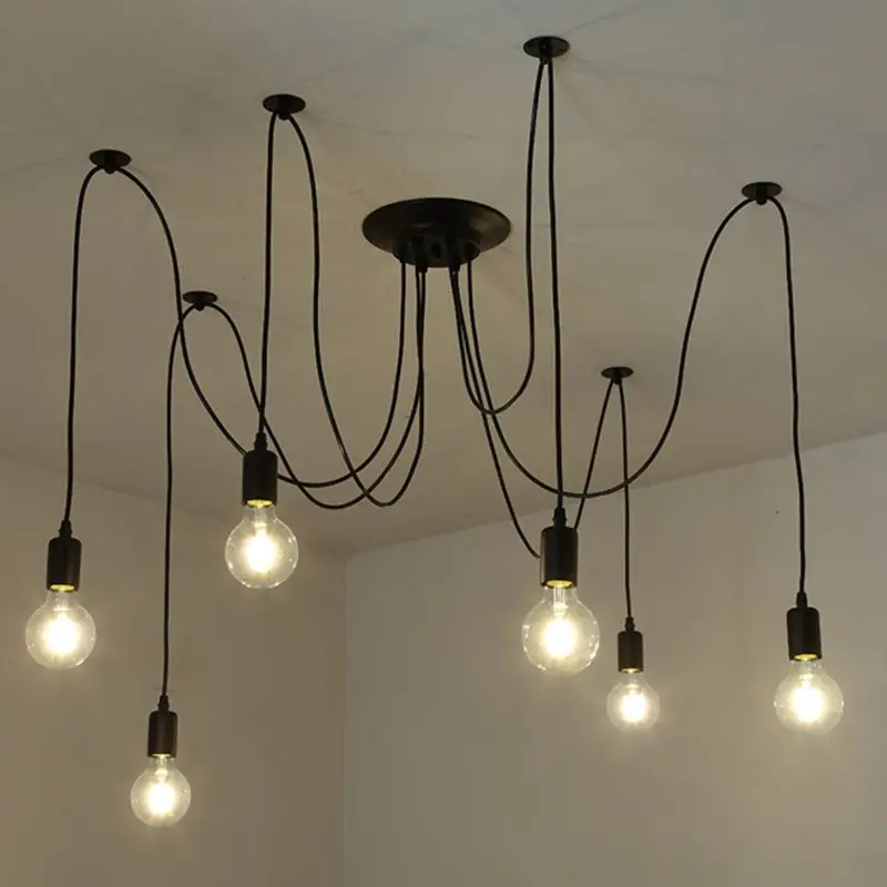 Industrial Spider Kronleuchter Sputnik für Moderne Küche und Café Beleuchtung