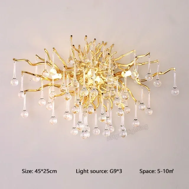 Luxus Rechteckiger Gold Kristall Kronleuchter für Modernes Esszimmer und Wohnzimmer