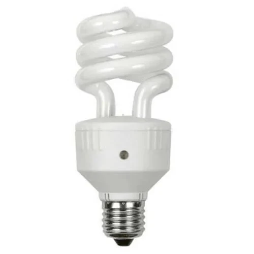Energiesparlampe E27 20W (=87W) Spirale – Warmweiß 2700K mit Dämmerungsschalter