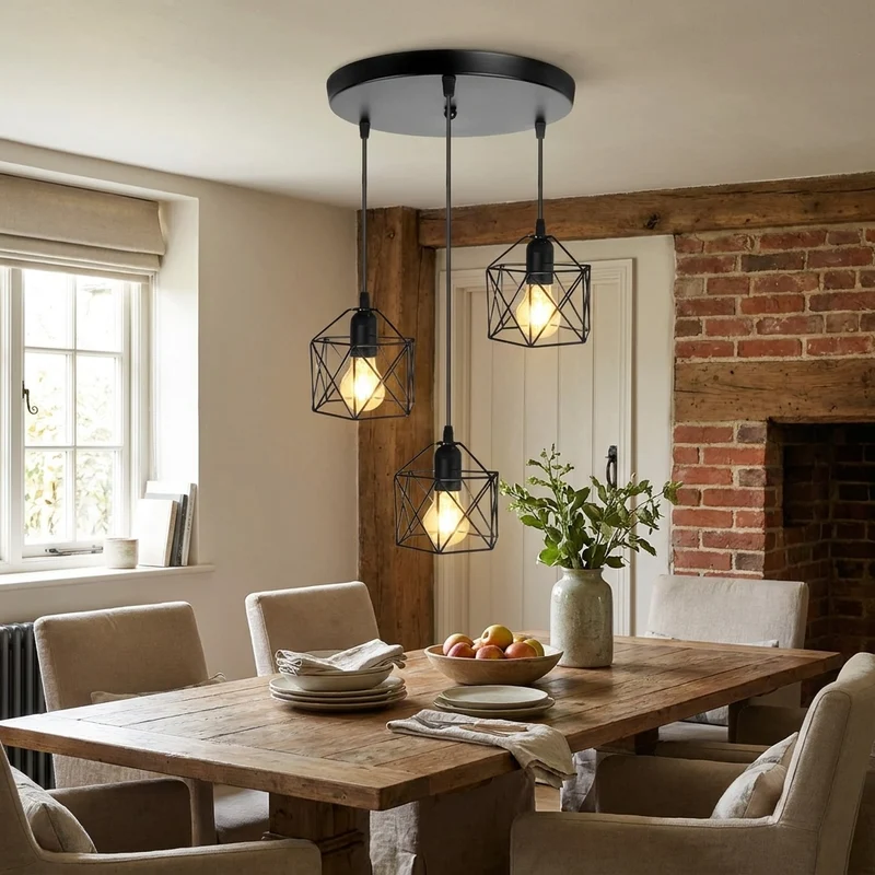Vintage Nordischer Pendelleuchter Elegant für Esszimmer und Wohnzimmer