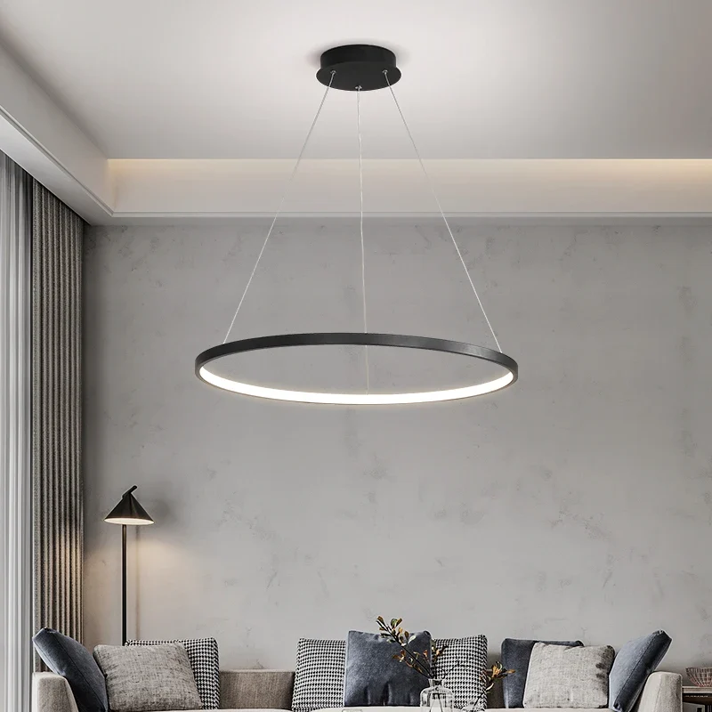 Minimalistisches Rundes LED Pendelleuchte für Wohnzimmer und Restaurants