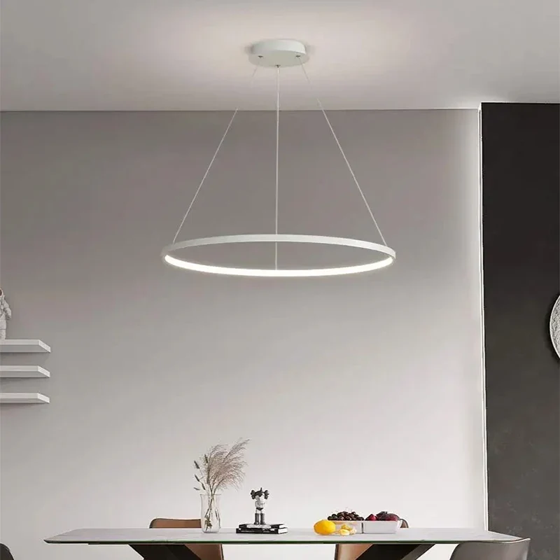 Minimalistisches Rundes LED Pendelleuchte für Wohnzimmer und Restaurants