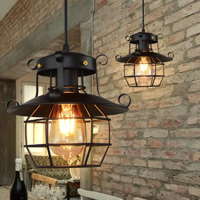 Industrielle Vintage Pendelleuchte für Restaurants Bars und Modernes Interieur