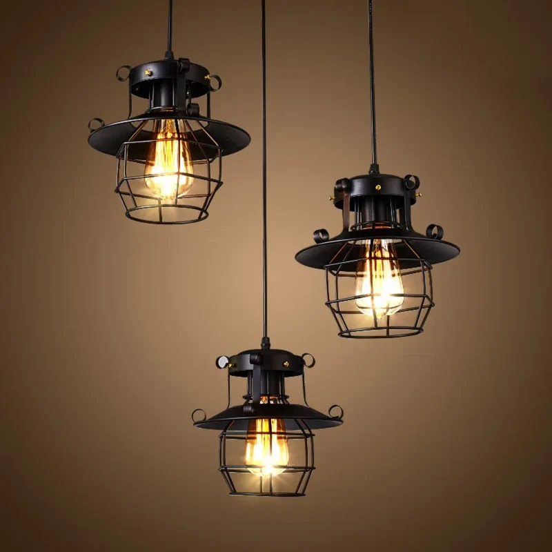 Industrielle Vintage Pendelleuchte für Restaurants Bars und Modernes Interieur