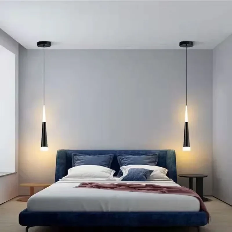 Nordisch Minimalistisches LED Pendelleuchte für Esszimmer und Bettleuchte