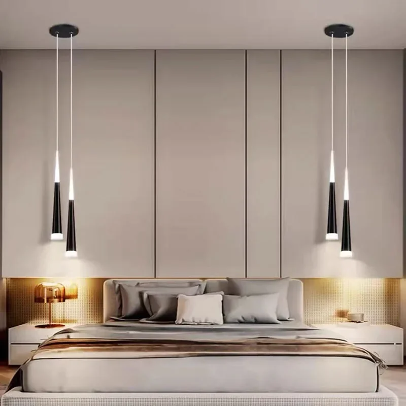 Nordisch Minimalistisches LED Pendelleuchte für Esszimmer und Bettleuchte