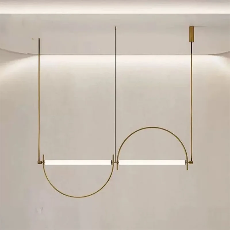 Minimalistisches LED Pendelleuchter für Wohnzimmer und Büro Blendfrei