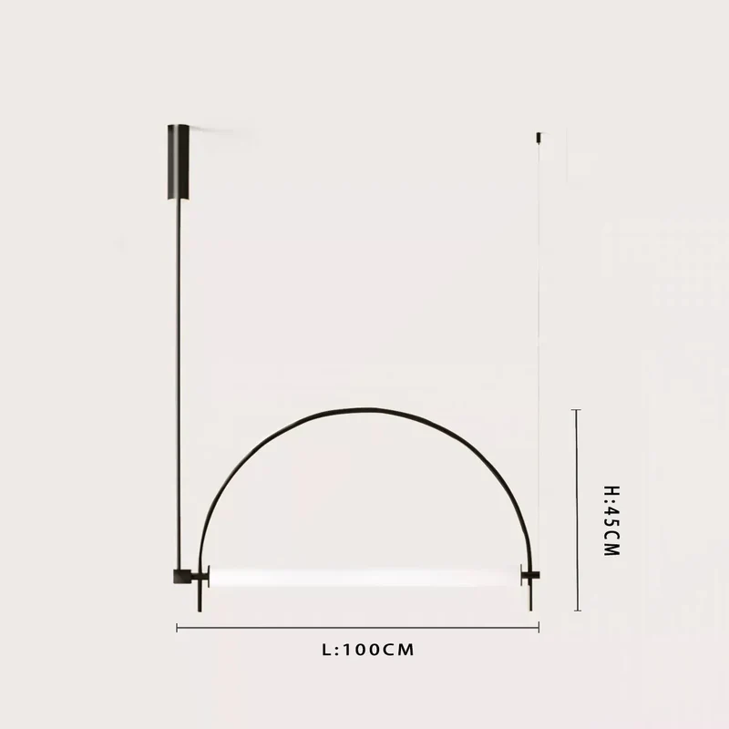 Minimalistisches LED Pendelleuchter für Wohnzimmer und Büro Blendfrei