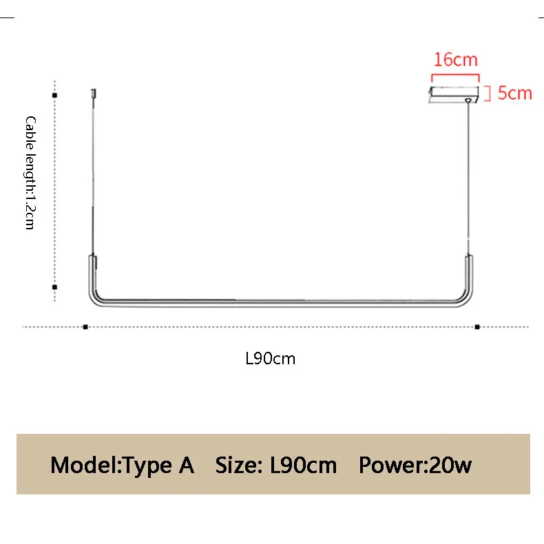 Minimalistisches Dimmbares LED Pendelleuchte für Esszimmer und Küche