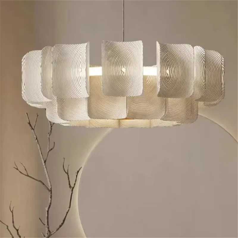 Wabi-Sabi Großer Kronleuchter Organisch für Modernes Esszimmer und Hotel Lobby