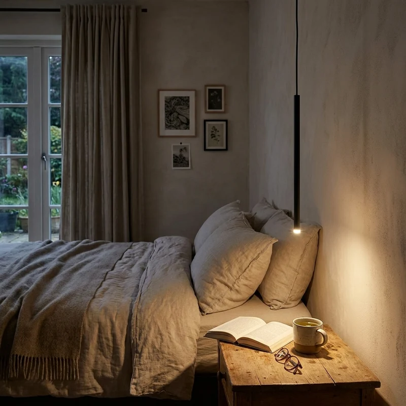 Modernes Minimalistisches LED Pendelleuchte für Schlafzimmer und Coffee Shop