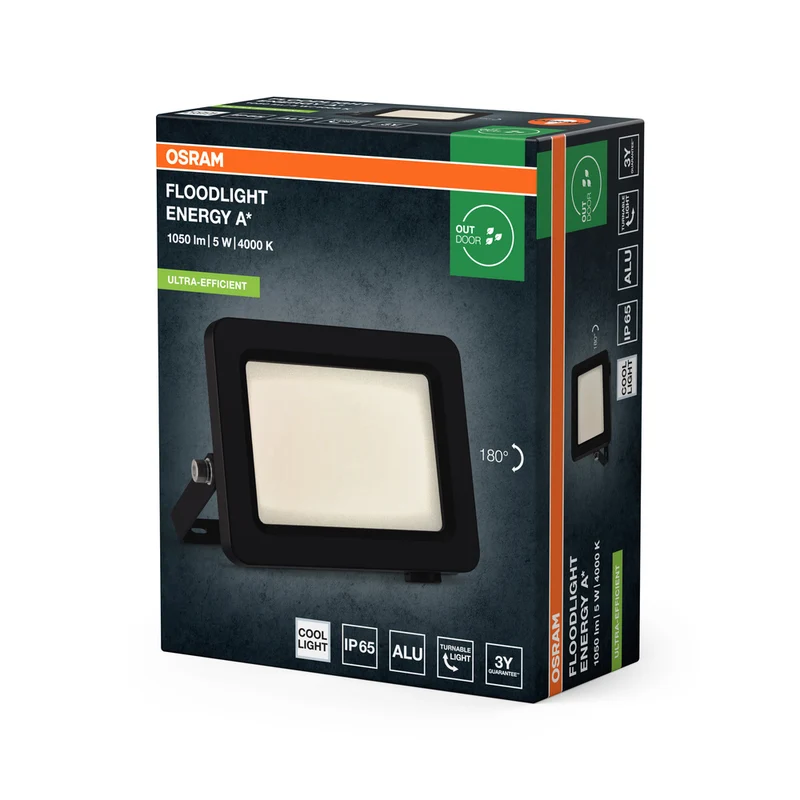 OSRAM FLOODLIGHTS ENERGY EFFICIENCY Strahler, 5W, Dunkelgrau
