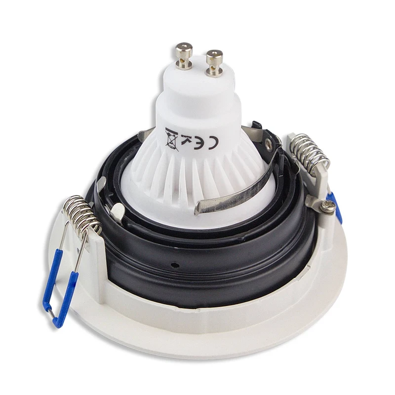 LED Einbaustrahler 1-9W eckig rund 230V GU10 90-95mm Bohrloch schwenkbar