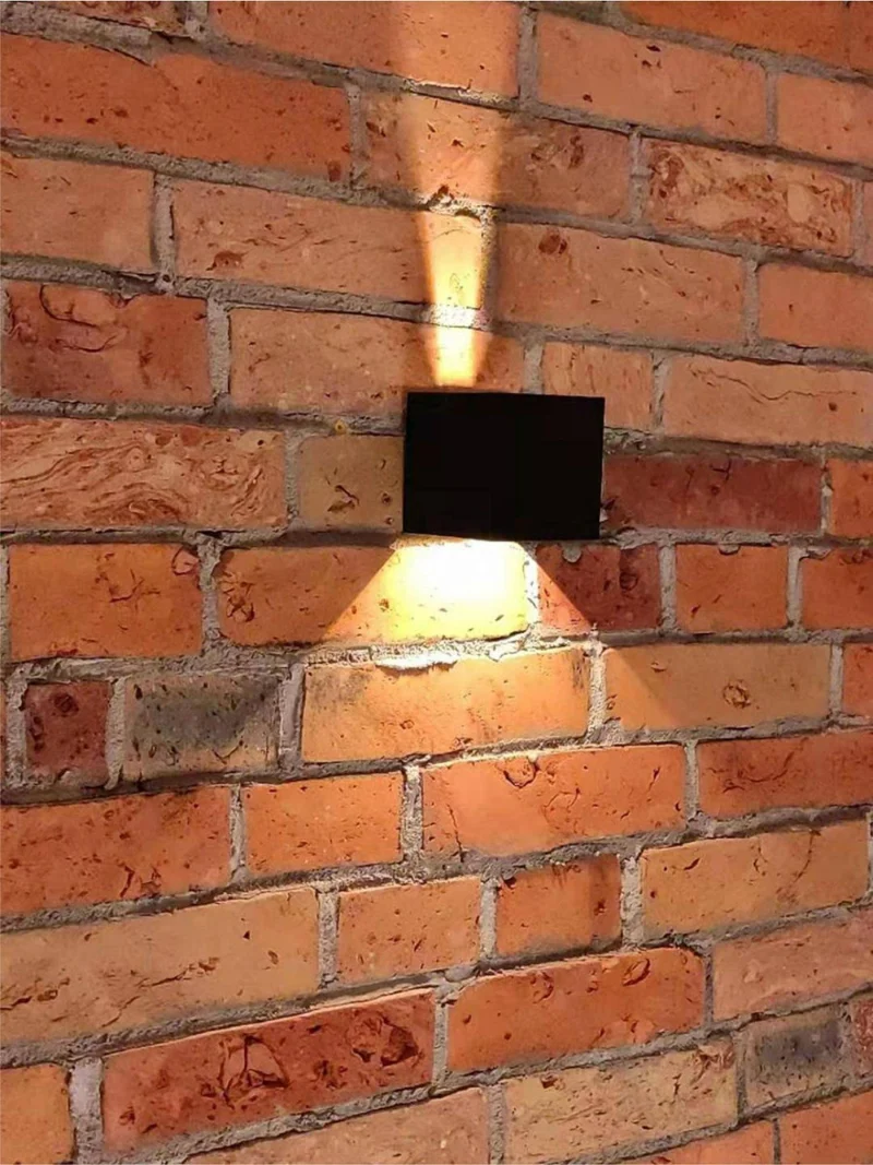 LED Wandleuchte 6W Innen und Außen IP54 Würfel Abstrahlwinkel individuell einstellbar