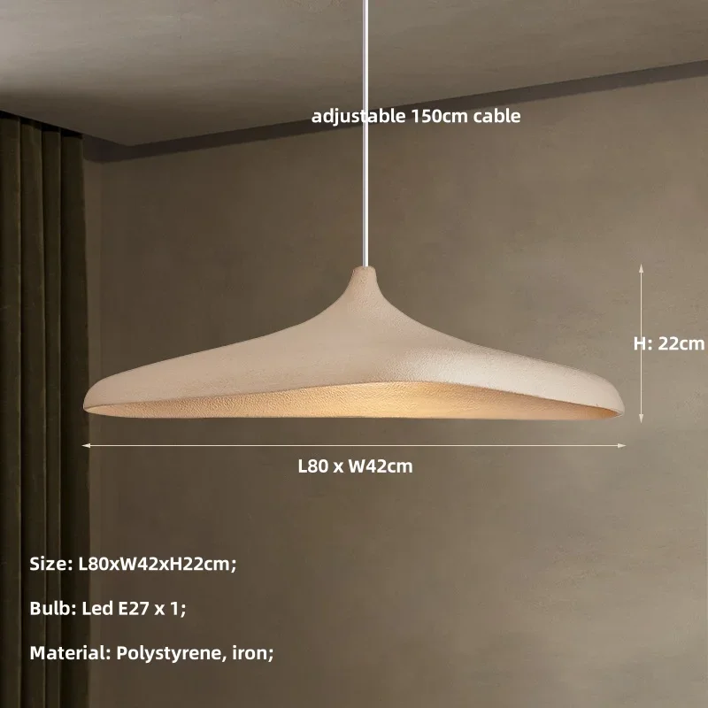 Wabi-Sabi Pendelleuchte Organisch für Wohn- und Esszimmer Naturmaterialien