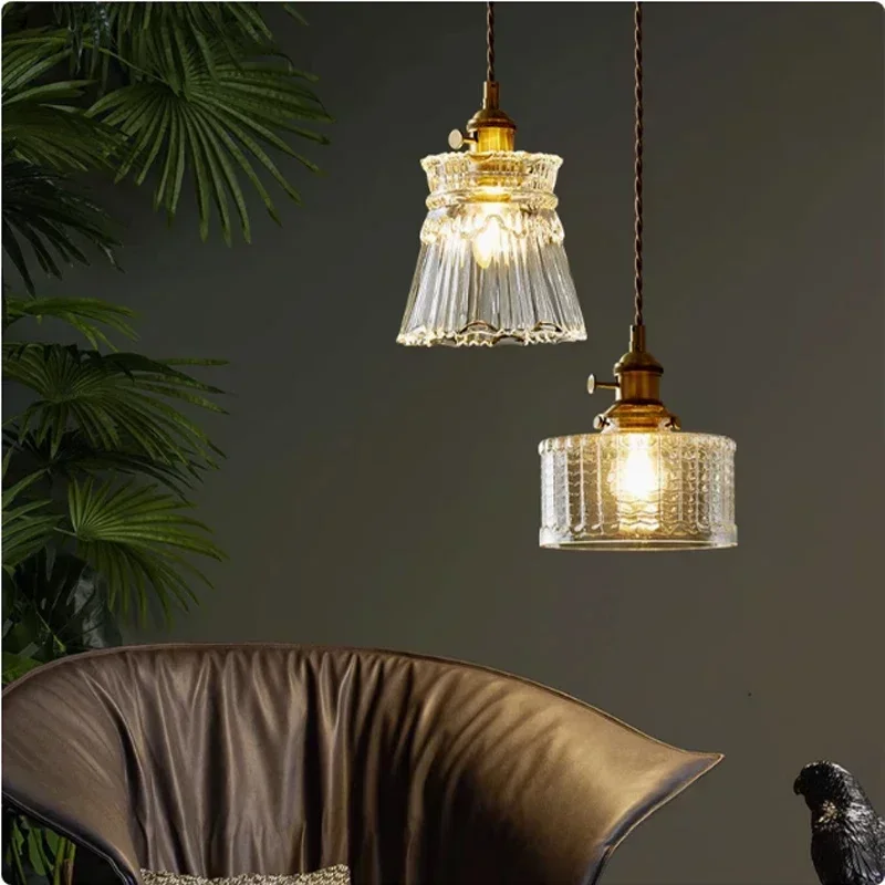 Florales Glas Pendelleuchte Romantisch für Modernes Esszimmer und Café