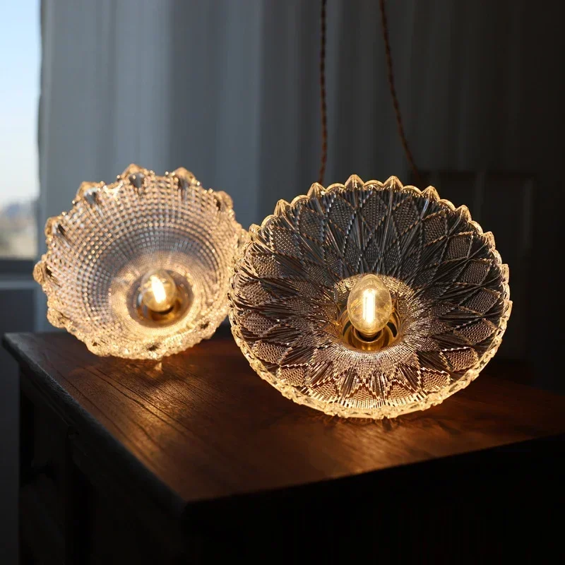 Florales Glas Pendelleuchte Romantisch für Modernes Esszimmer und Café