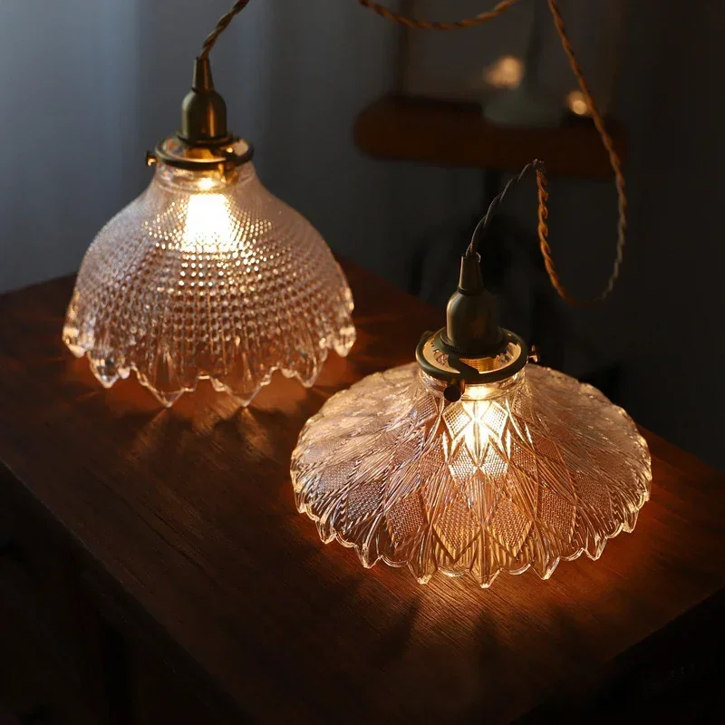 Florales Glas Pendelleuchte Romantisch für Modernes Esszimmer und Café
