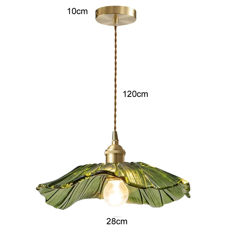 Florales Glas Pendelleuchte Romantisch für Modernes Esszimmer und Café