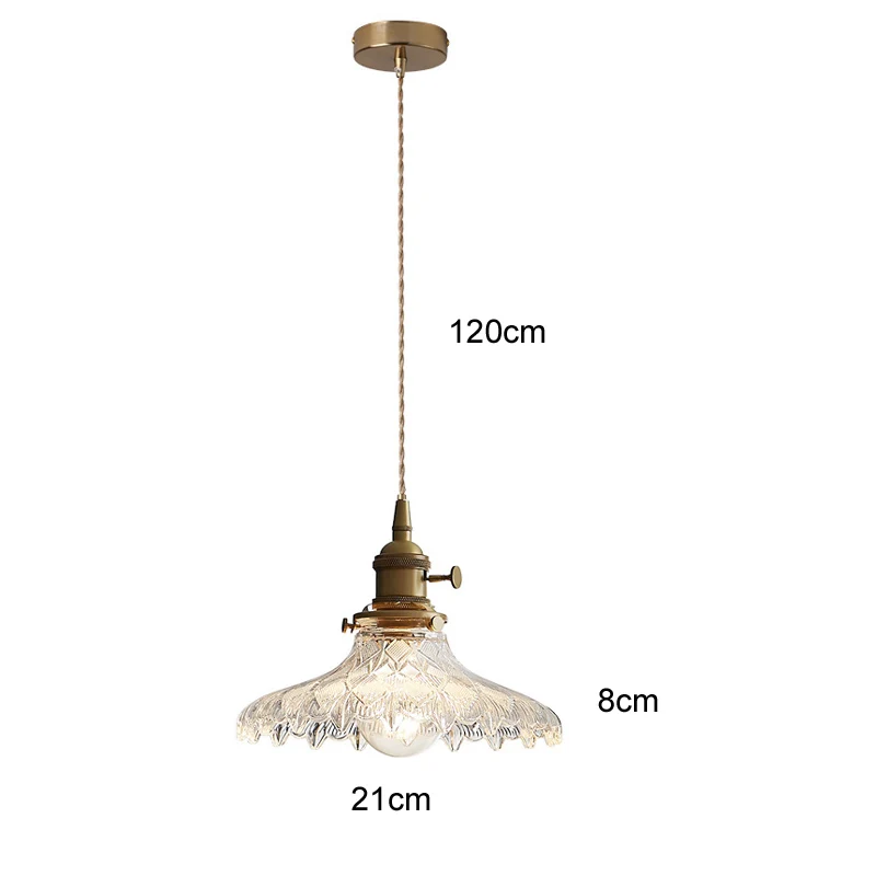 Florales Glas Pendelleuchte Romantisch für Modernes Esszimmer und Café
