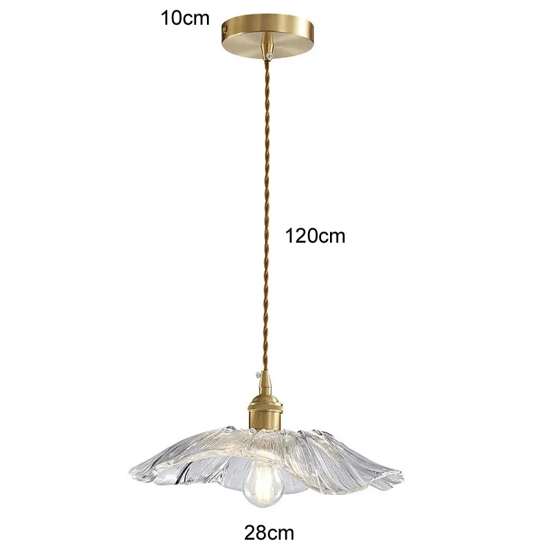 Florales Glas Pendelleuchte Romantisch für Modernes Esszimmer und Café