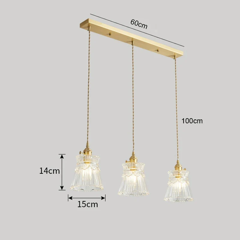 Florales Glas Pendelleuchte Romantisch für Modernes Esszimmer und Café