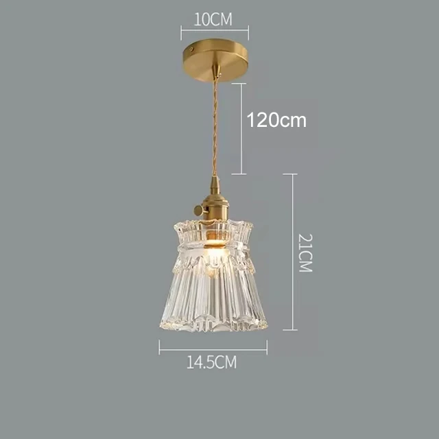 Florales Glas Pendelleuchte Romantisch für Modernes Esszimmer und Café