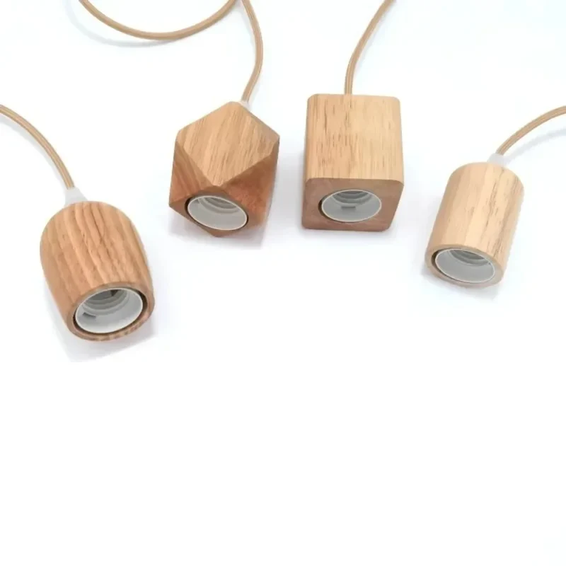 Vintage Holz Pendelleuchte für Restaurants und Gemütliche Wohnräume