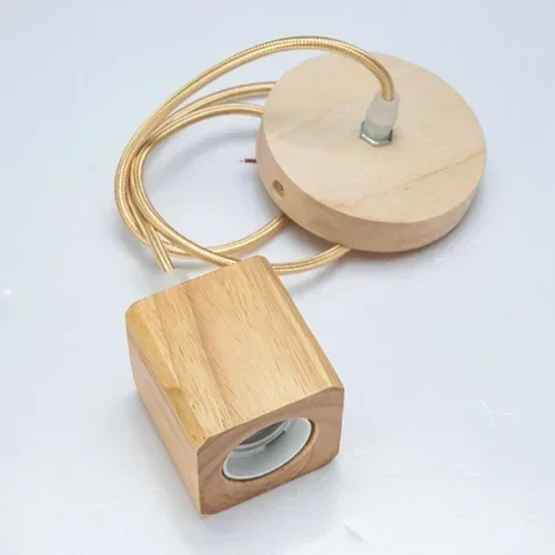 Vintage Holz Pendelleuchte für Restaurants und Gemütliche Wohnräume