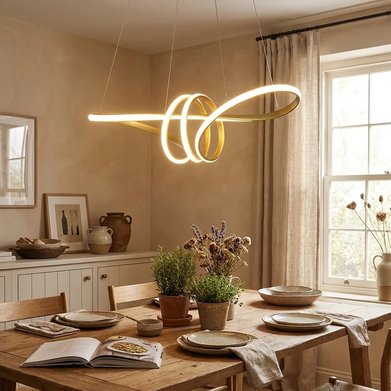 Modernes LED Pendelleuchte mit Fernbedienung Dimmbar für Kücheninsel und Esszimmer