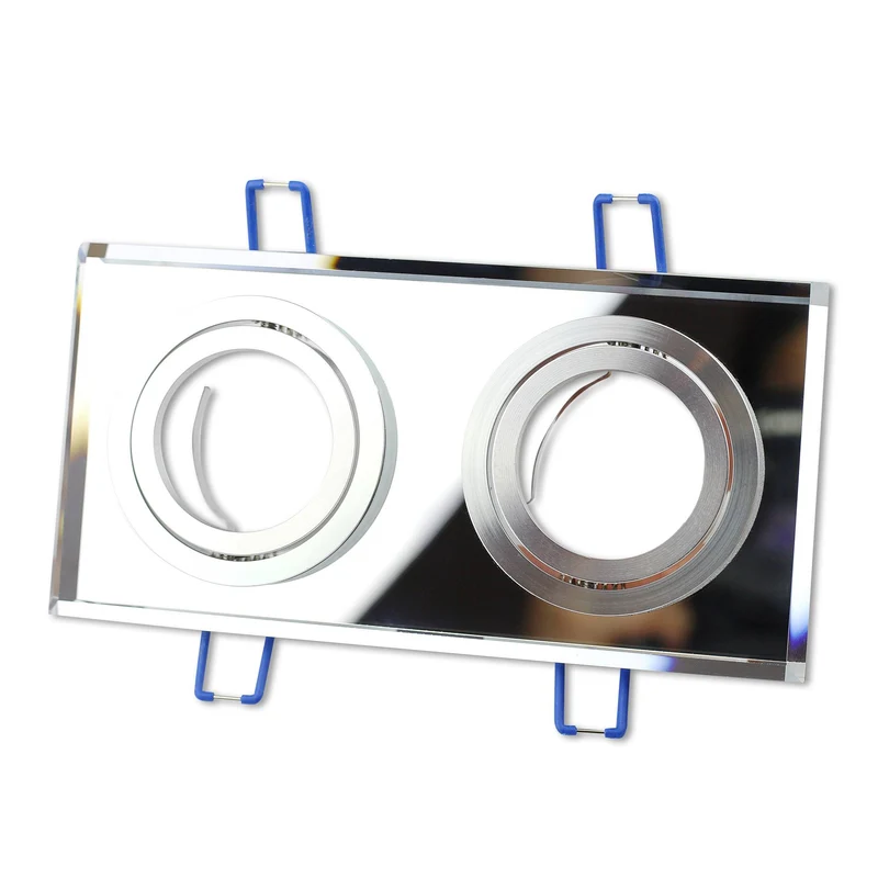 LED Einbaustrahler 2-fach 1-9 Watt Glas Gu10 Einbauspot Lampe Deckenleuchte