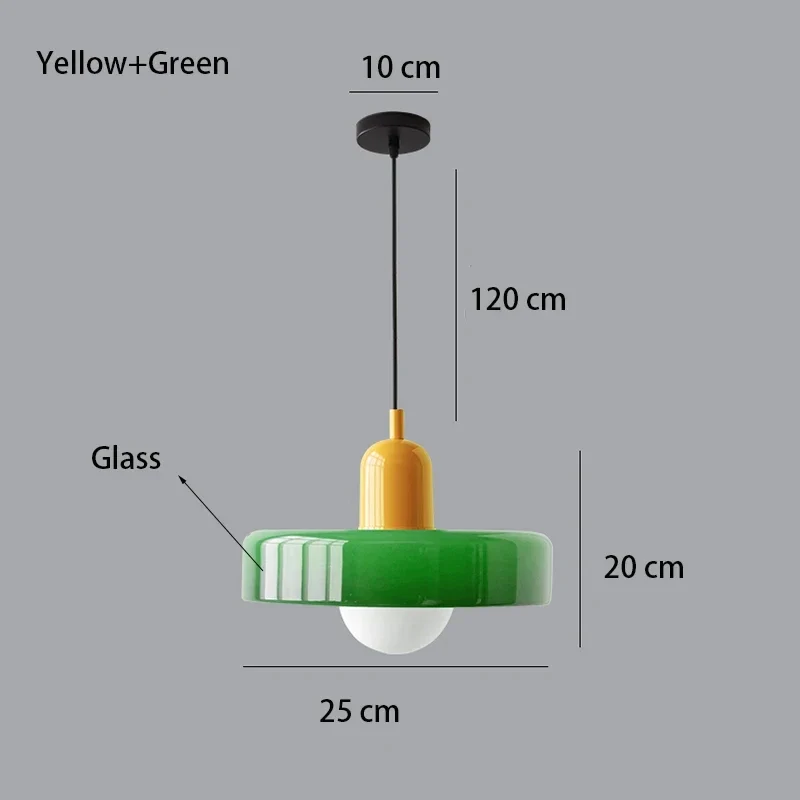 Bauhaus Glas Pendelleuchte Kronleuchter Zeitlos für Stilvolles Esszimmer und Café