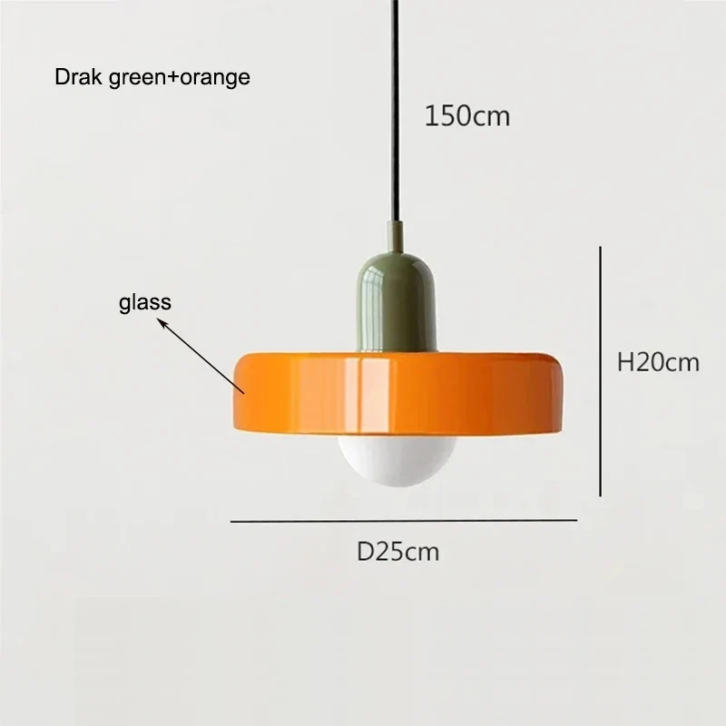 Bauhaus Glas Pendelleuchte Kronleuchter Zeitlos für Stilvolles Esszimmer und Café