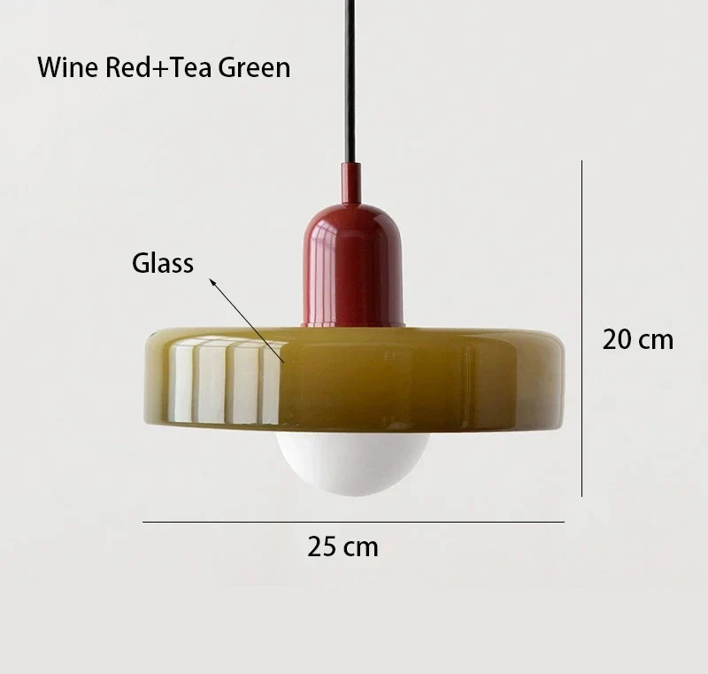 Bauhaus Glas Pendelleuchte Kronleuchter Zeitlos für Stilvolles Esszimmer und Café